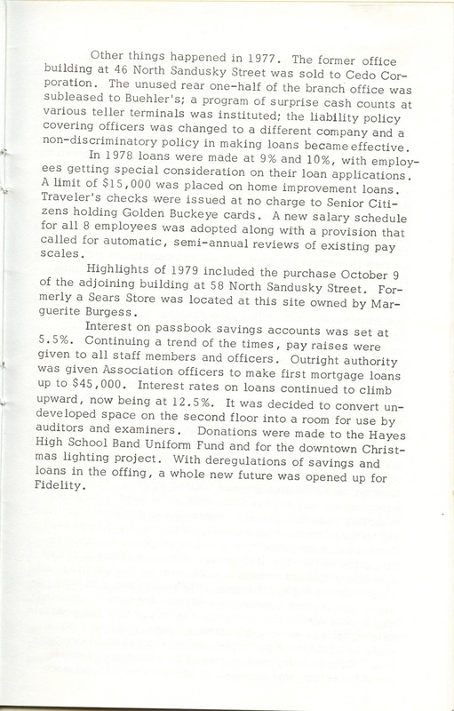 Fidelity Federal Savings and Loan Association 100 Years (p. 22)