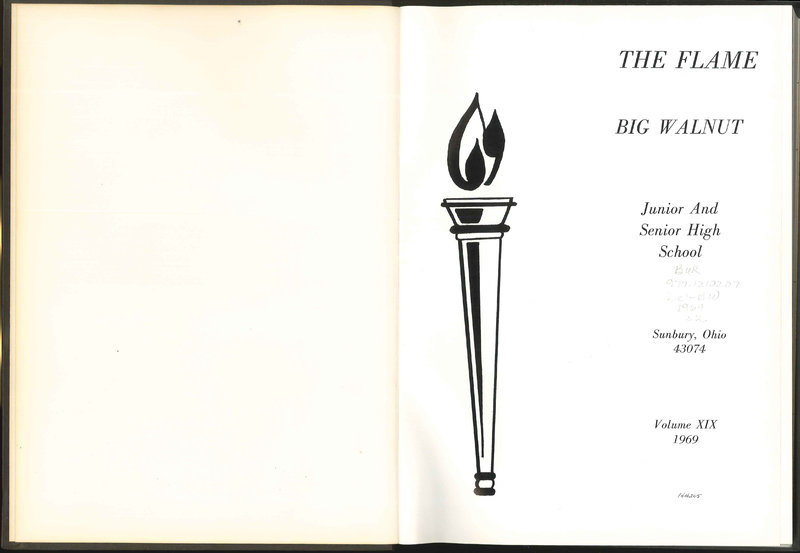 Big Walnut High School Yearbook. 1969: The Flame (p.3)