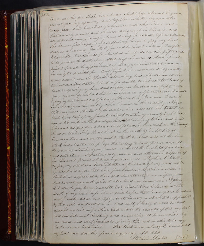 Delaware County Ohio Will Records Vol. 2 1835-1850 (p. 345)