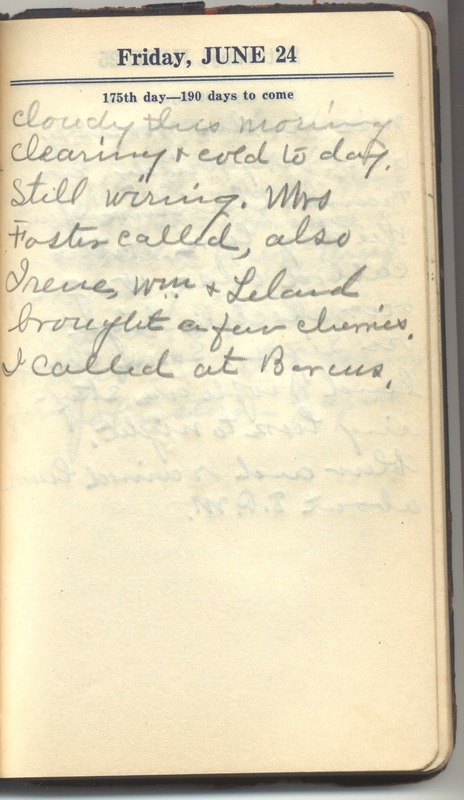 Roberta Hopkins' Diary 1927 (p. 181)