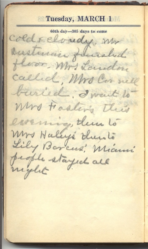 Roberta Hopkins' Diary 1927 (p. 66)