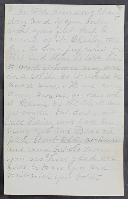 Charlie C. Bricker World War I Letters (p. 11)