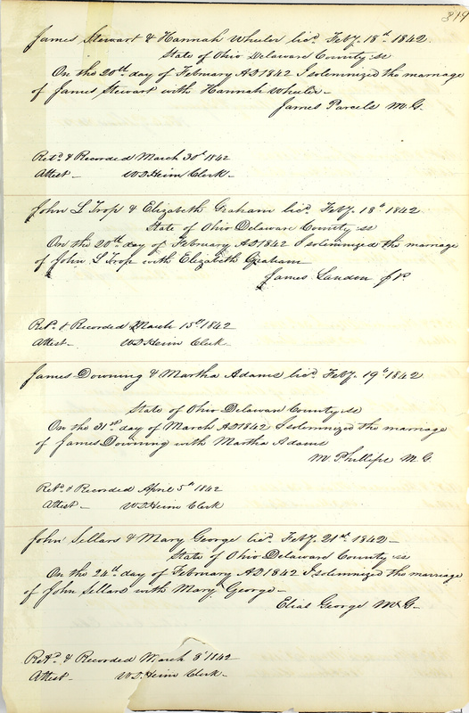 Marriage Records Vol.1 1835-1845 (p. 323)