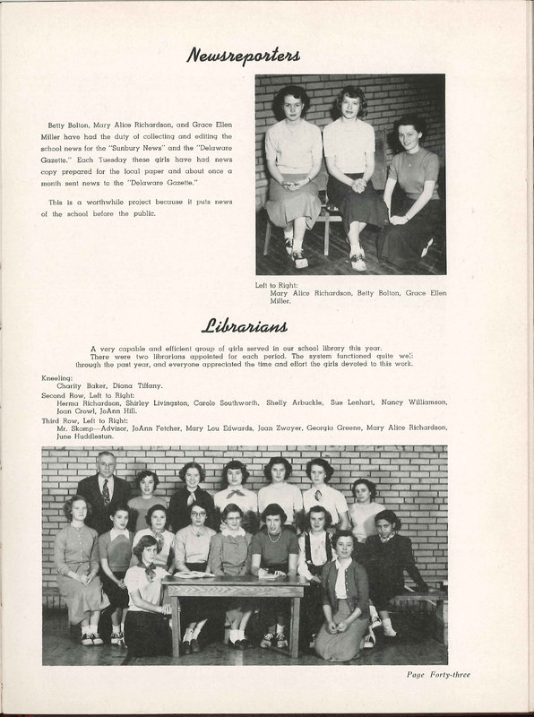 Big Walnut High School Yearbook. 1951: The Flame (48)