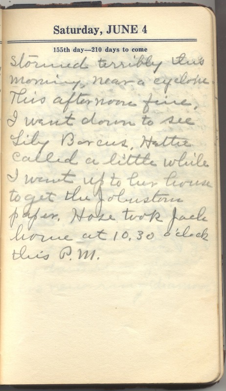 Roberta Hopkins' Diary 1927 (p. 161)