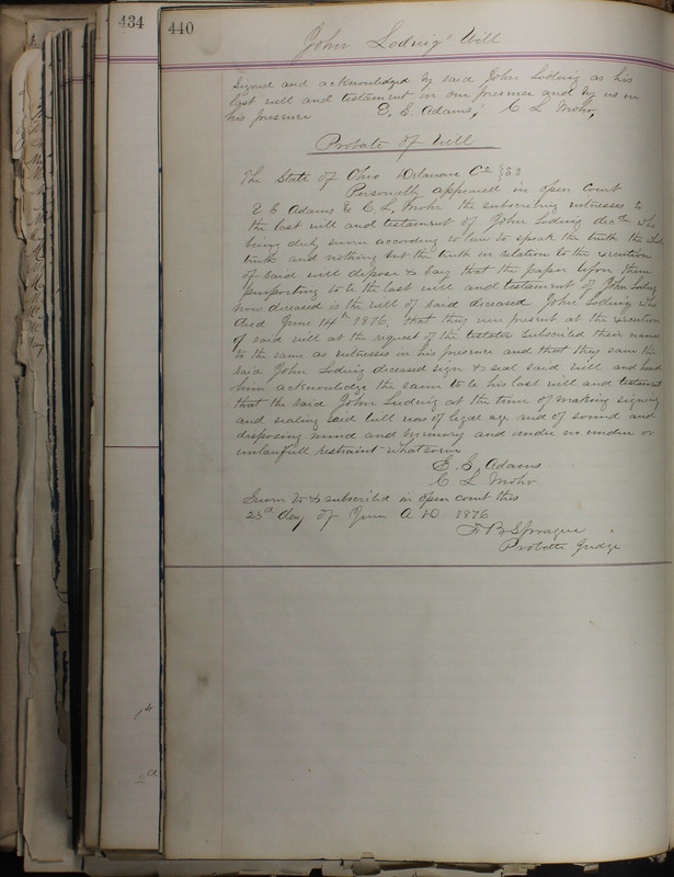 Delaware County Ohio Will Records Vol. 5 1869-1876 (p. 473)