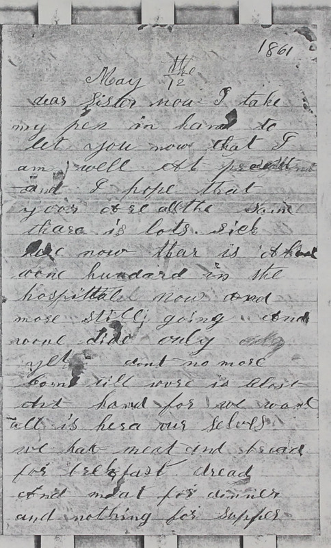 Haycook Civil War Letters 1861-1865 (p. 1)