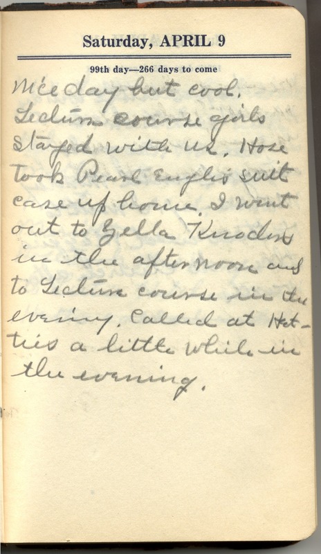 Roberta Hopkins' Diary 1927 (p. 105)