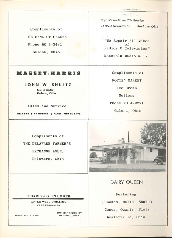 Big Walnut High School Yearbook. 1957: The Flame  (92)