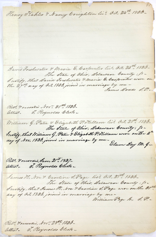 Marriage Records Vol.1 1835-1845 (p. 65)