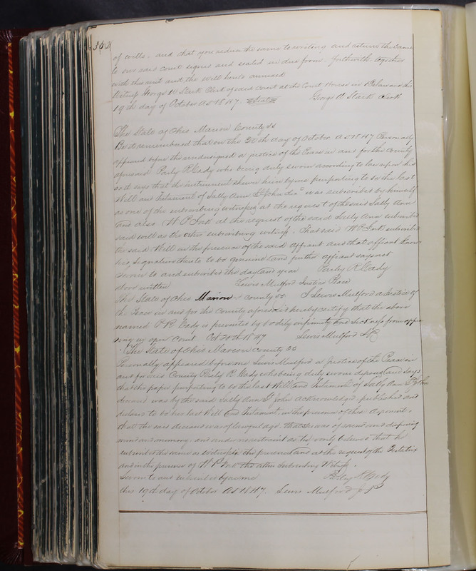 Delaware County Ohio Will Records Vol. 2 1835-1850 (p. 405)