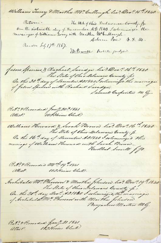 Marriage Records Vol.1 1835-1845 (p. 257)