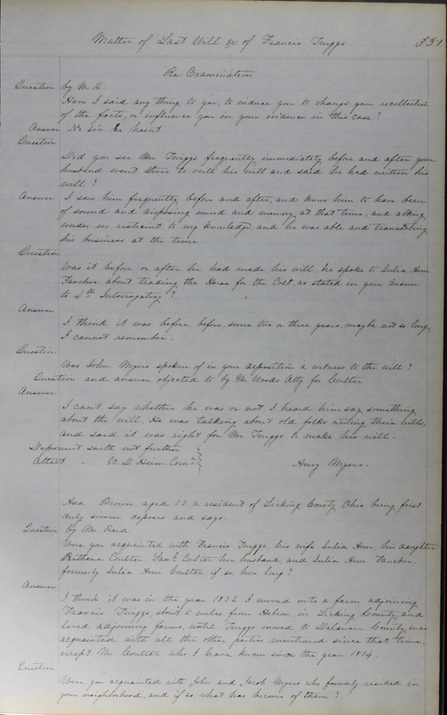 Delaware County Ohio Will Records Vol. 3 1850-1859 (p. 383)