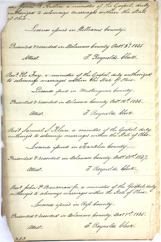 Marriage Records Vol.1 1835-1845 (p. 579)