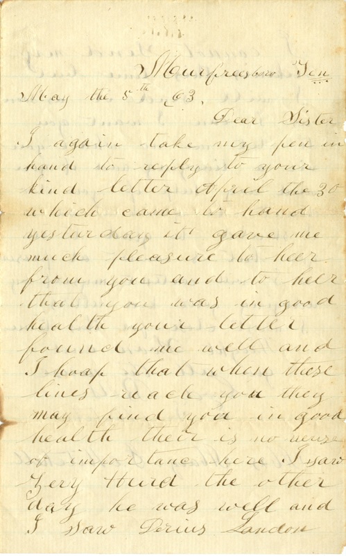 Mitchell Family Civil War Letters (p. 37)