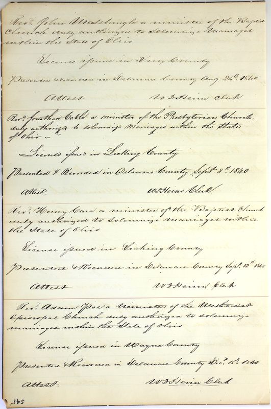 Marriage Records Vol.1 1835-1845 (p. 570)