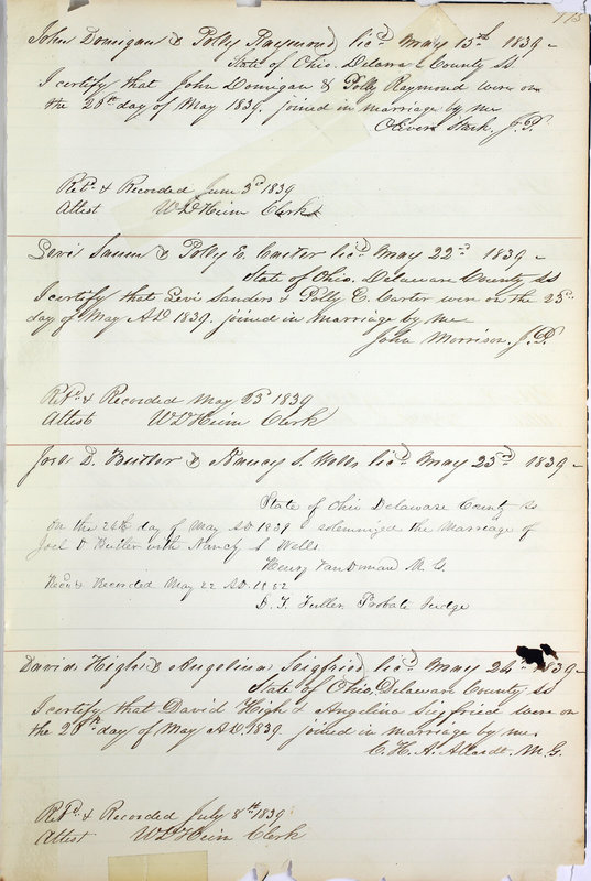 Marriage Records Vol.1 1835-1845 (p. 177)