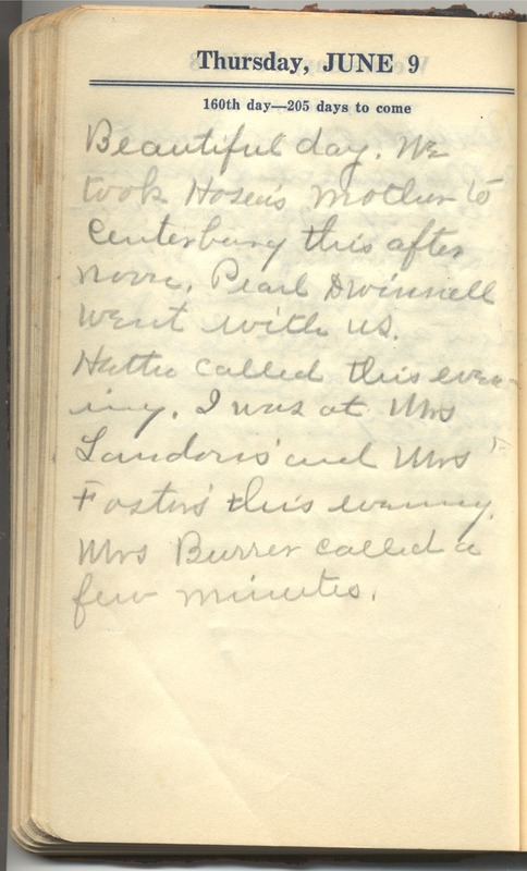 Roberta Hopkins' Diary 1927 (p. 166)