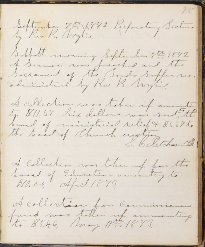 Sessional Records of the 1st Presbyterian Church of Trenton, Delaware Co., Ohio, 1831 (p. 101)