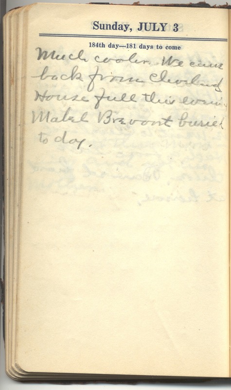 Roberta Hopkins' Diary 1927 (p. 190)