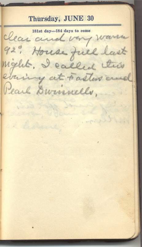 Roberta Hopkins' Diary 1927 (p. 187)