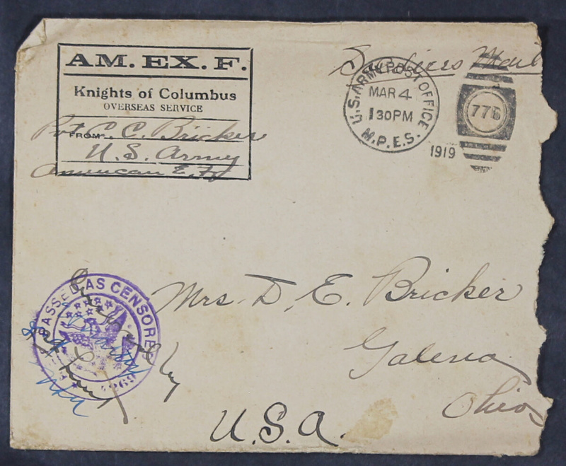 Charlie C. Bricker World War I Letters (p. 127)