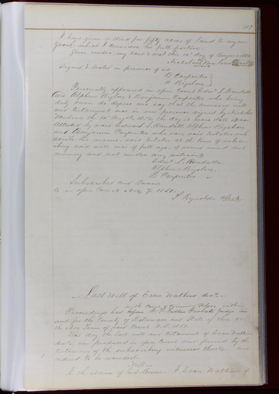 Delaware County Ohio Will Records Vol. 1 1812-1835 (p. 149)