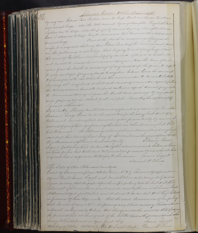 Delaware County Ohio Will Records Vol. 2 1835-1850 (p. 411)