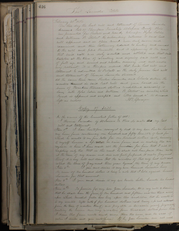 Delaware County Ohio Will Records Vol. 5 1869-1876 (p. 449)