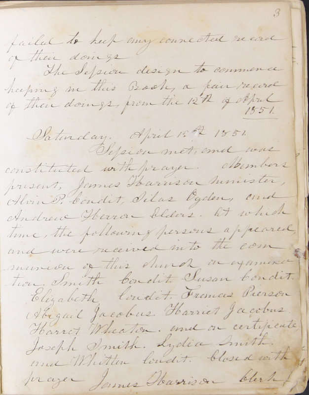 Sessional Records of the 1st Presbyterian Church of Trenton, Delaware Co., Ohio, 1831 (p. 9)