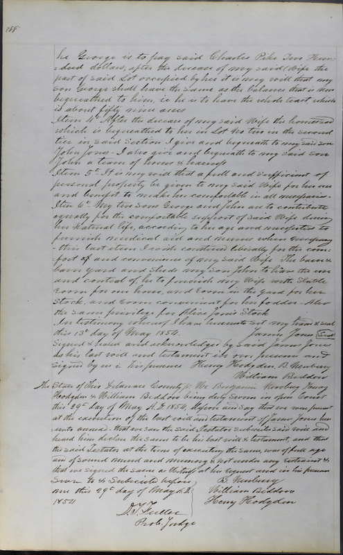 Delaware County Ohio Will Records Vol. 3 1850-1859 (p. 240)