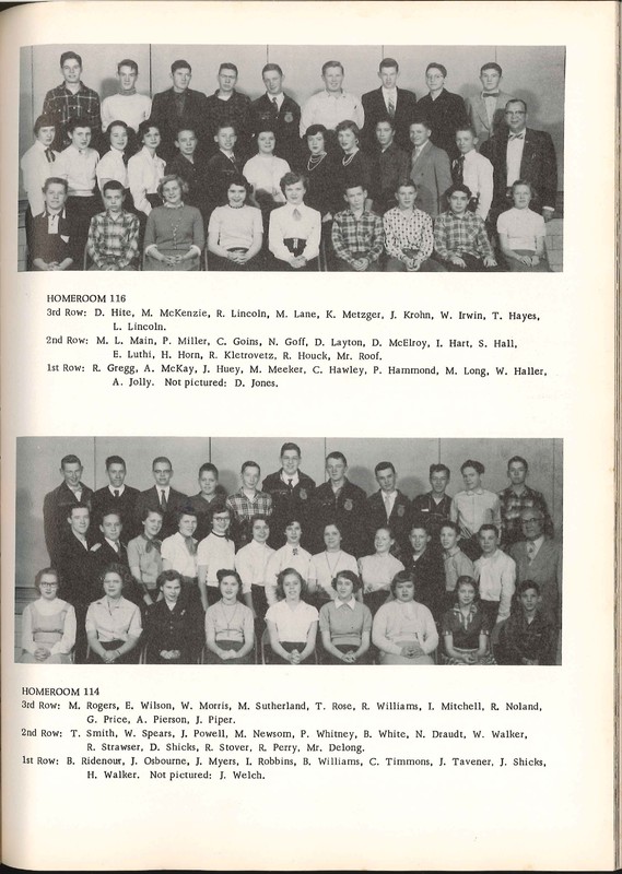 Big Walnut High School Yearbook. 1955: The Flame (p. 49)