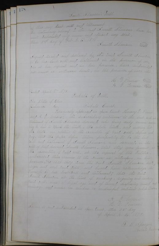 Delaware County Ohio Will Records Vol. 6 1876-1883 (p. 235)