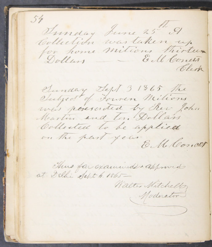 Sessional Records of the 1st Presbyterian Church of Trenton, Delaware Co., Ohio, 1831 (p. 60)