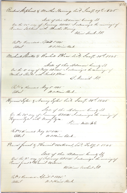 Marriage Records Vol.1 1835-1845 (p. 477)