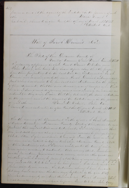 Delaware County Ohio Will Records Vol. 2 1835-1850 (p. 495)