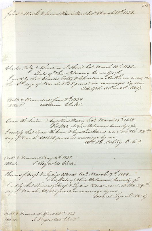 Marriage Records Vol.1 1835-1845 (p. 125)