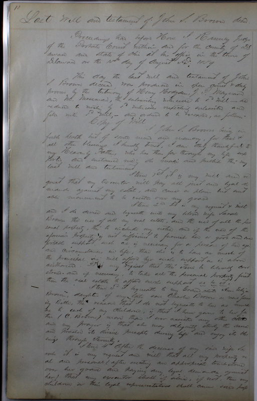 Delaware County Ohio Will Records Vol. 4 1859-1869 (p. 39)