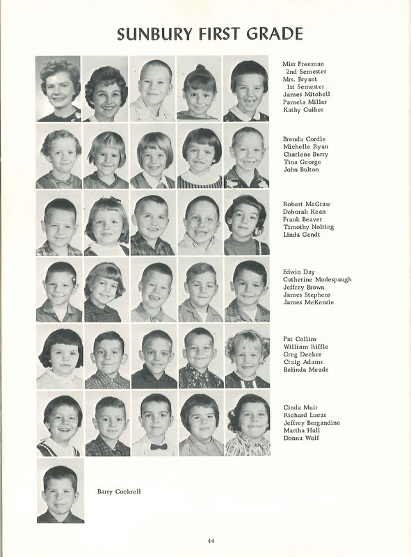 Big Walnut Elementary Schools. 1964: Harlem, Galena, Sunbury (p. 45)