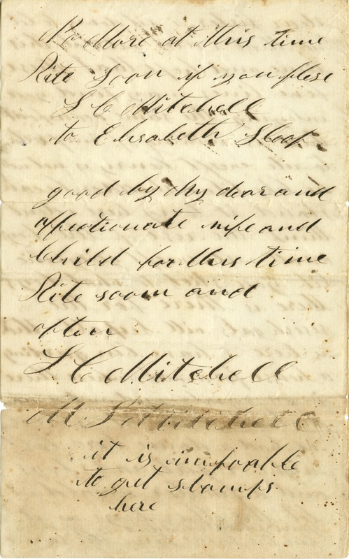 Mitchell Family Civil War Letters (p. 13)