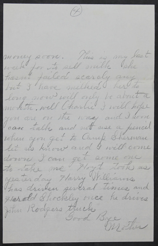 Charlie C. Bricker World War I Letters (p. 163)