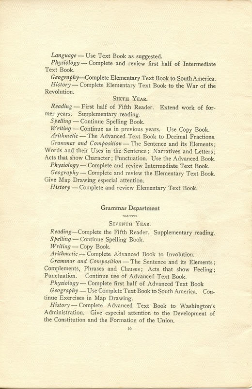 Course of Study Rules and Regulations of Thompson Township Delaware County, Ohio Public Schools (p. 12)