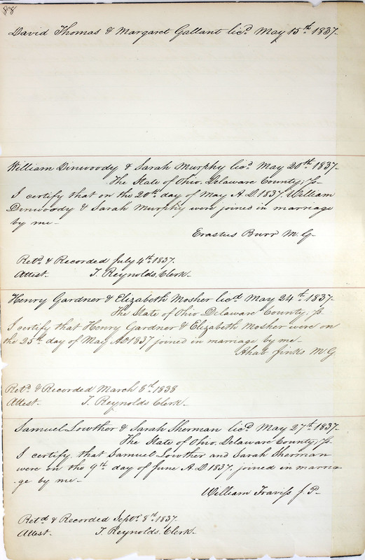 Marriage Records Vol.1 1835-1845 (p. 92)