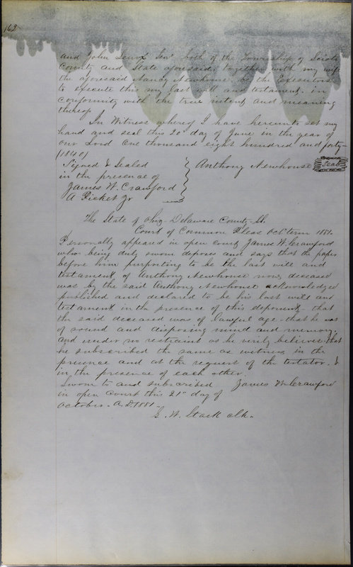 Delaware County Ohio Will Records Vol. 3 1850-1859 (p. 214)