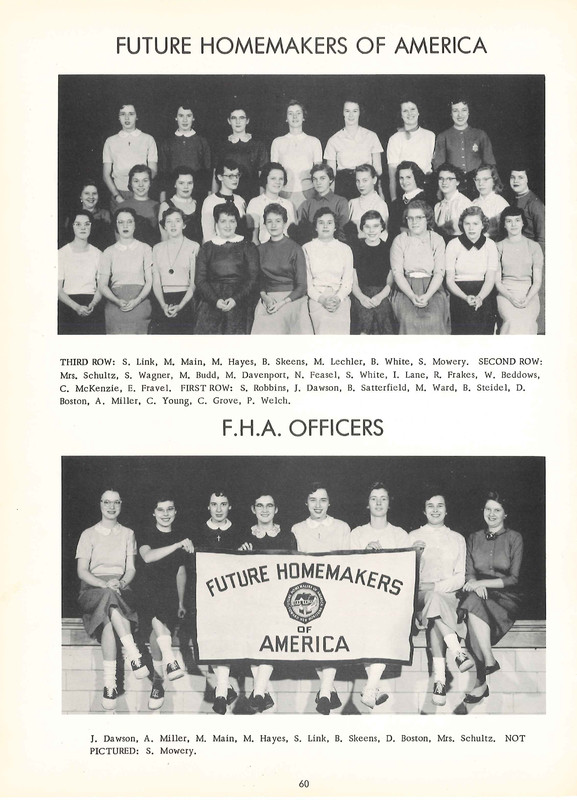 Big Walnut High School Yearbook. 1957: The Flame  (63)