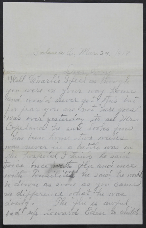 Charlie C. Bricker World War I Letters (p. 160)