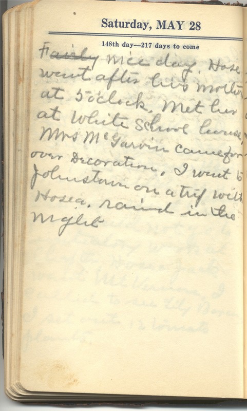 Roberta Hopkins' Diary 1927 (p. 154)