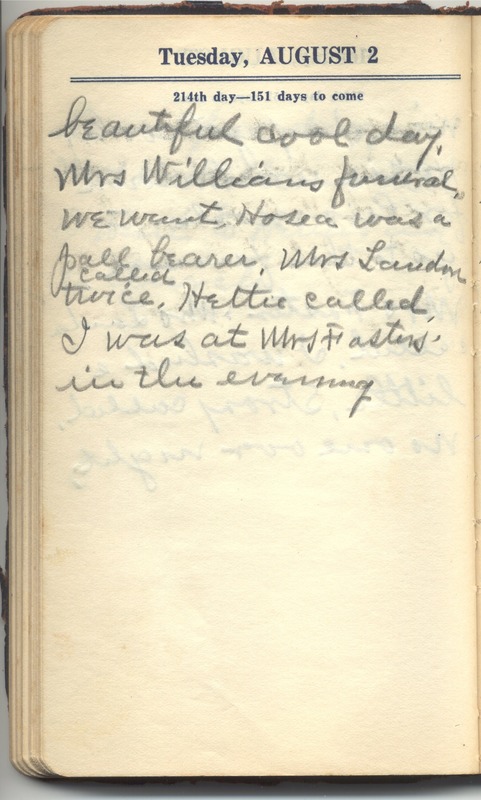 Roberta Hopkins' Diary 1927 (p. 220)