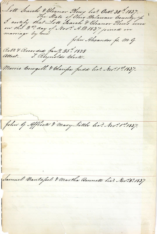 Marriage Records Vol.1 1835-1845 (p. 110)