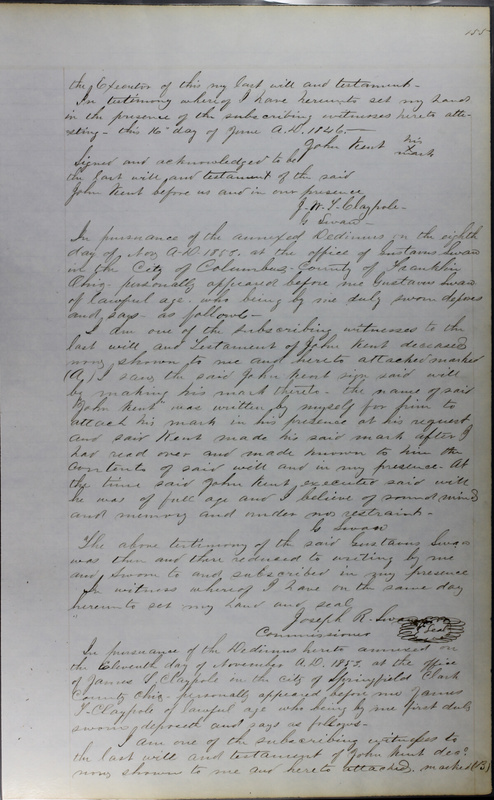 Delaware County Ohio Will Records Vol. 3 1850-1859 (p. 207)